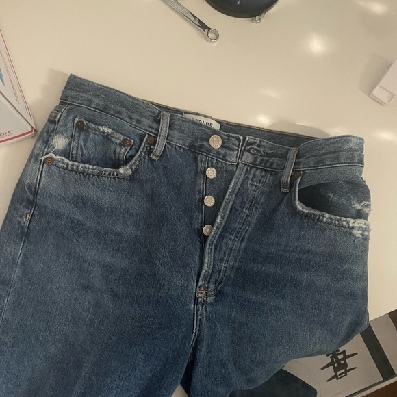 RILEY HIGH RISE STRAIGHT CROP IN FREQUENCY - Picture 3 of 5